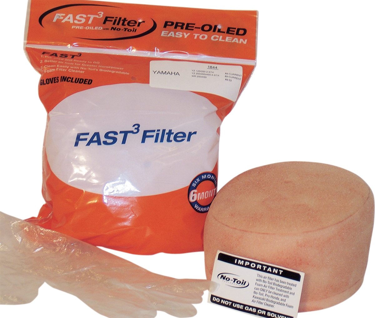 No Toil 1844 Pre-Oiled Air Filter for Yamaha