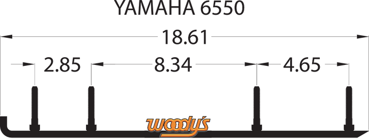 WOODY'S Top-Stock™ Hard Surface Bar - 60° - Yamaha HSY-6550