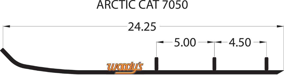 WOODY'S Wear Bar - Trail Blazer IV™ Flat-Top® - 6" - 60° - Arctic Cat TAT4-7050