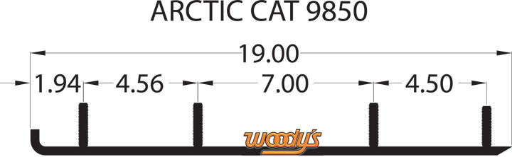 WOODY'S Wear Bar - Trail Blazer IV™ Flat-Top® - 6" - 60° - Arctic Cat TAT4-9850