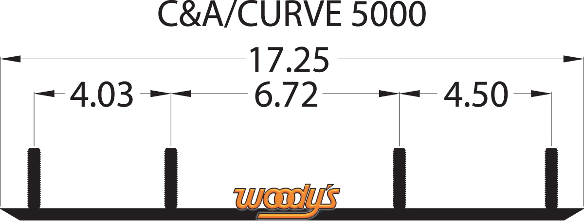 WOODY'S Wear Bar - Trail Blazer IV™ Flat-Top® - 6" - 60° - C&A Pro/Curve/Ultra III TCA-5000
