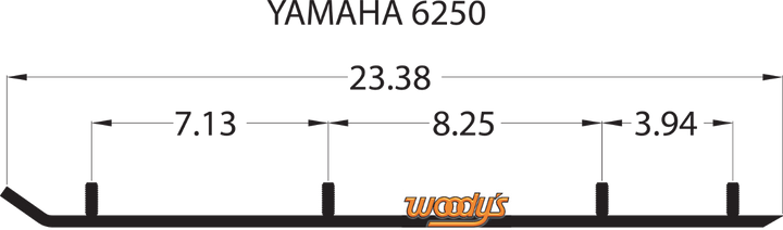 WOODY'S Wear Bar - Trail Blazer IV™ Flat-Top® - 6" - 60° - Yamaha TYV4-6250