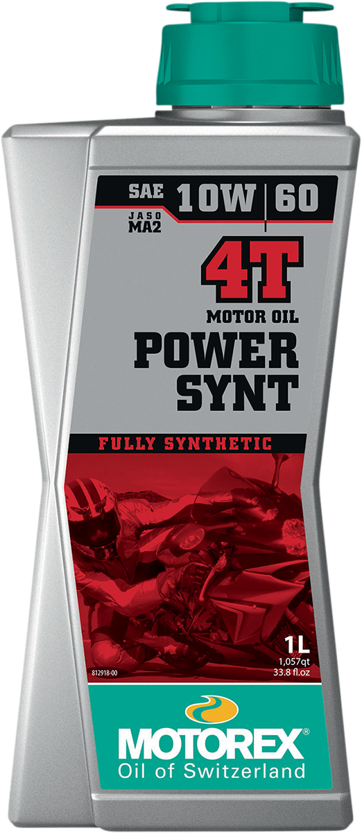 Motorex Power Synt Synthetic 4T Engine Oil - 10W-60 - 1L