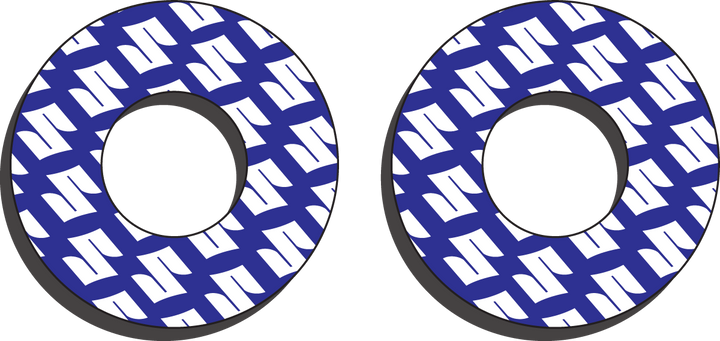 Factory Effex Grip Donuts for Suzuki, Blue and White, Part Number 22-67400