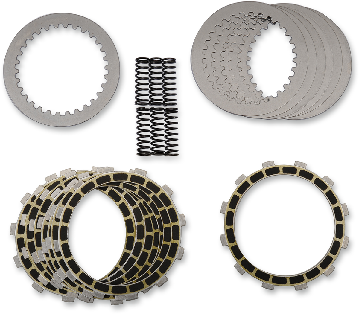 Barnett Complete Dirt Digger Carbon Fiber Clutch Kit for Yamaha YZ450F, Part 303-90-20069