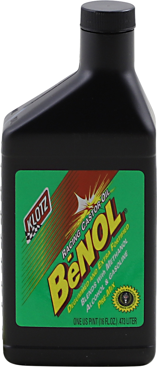 Klotz BeNOL® Racing 2-Stroke Pre-Mix Castor Oil - 16 U.S fl oz.