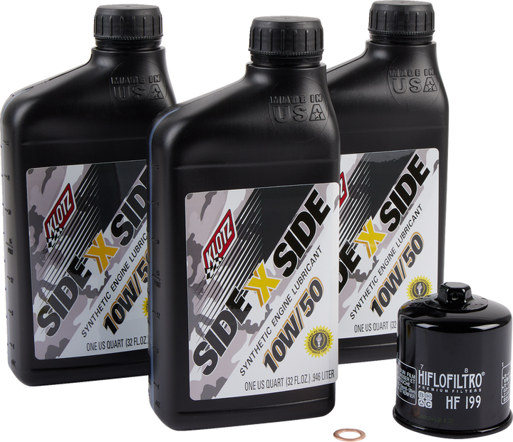 Klotz SxS Oil Change Kit - Polaris SxS - 10W/50 (3601-0866)