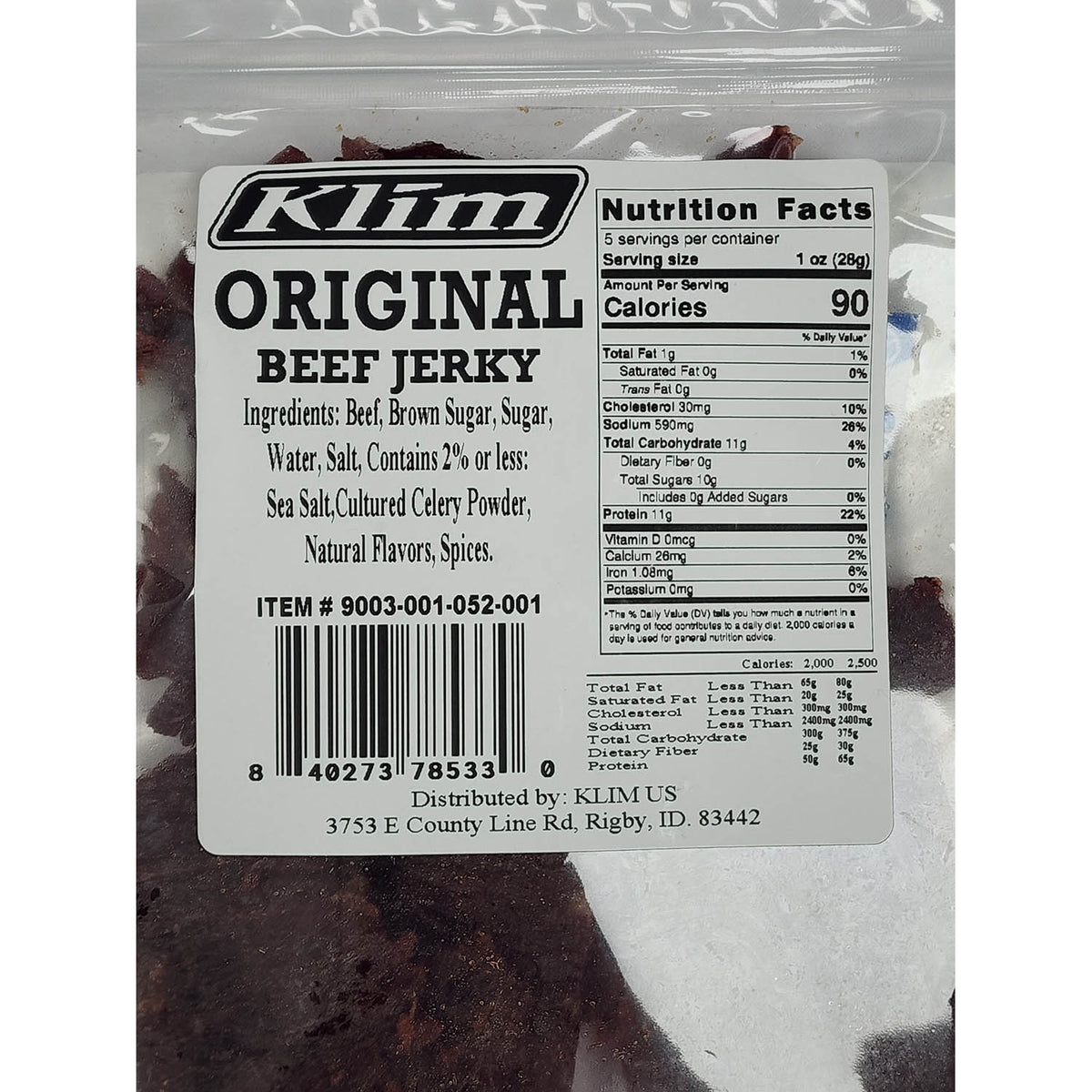 Aggressive Meat Snack - Original Beef Jerky
