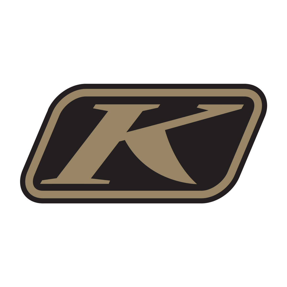 K Metallic Silver Sticker 4"x2" - media