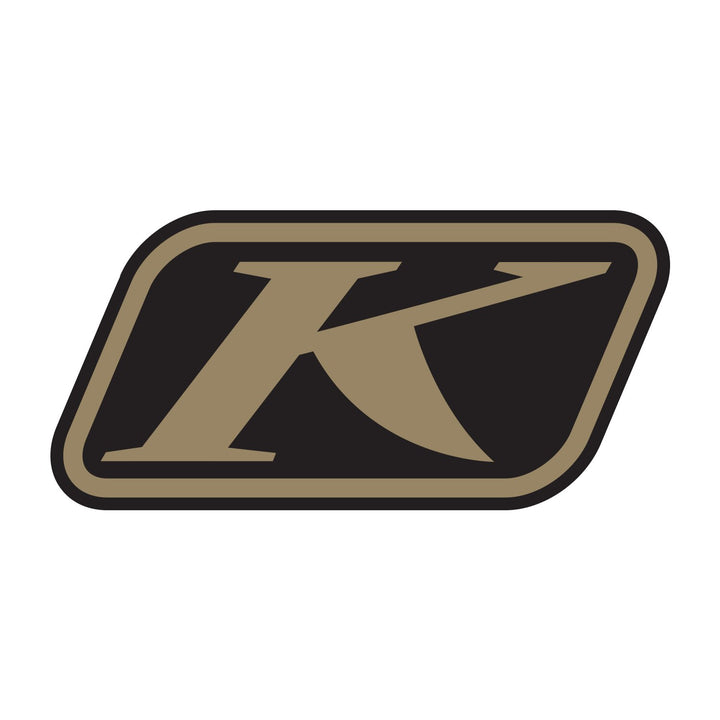 K Metallic Silver Sticker 4"x2" - media