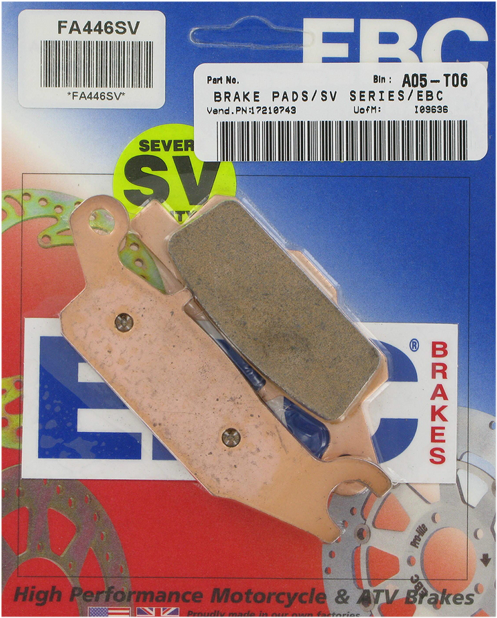 EBC SV Severe Duty Brake Pads FA446SV