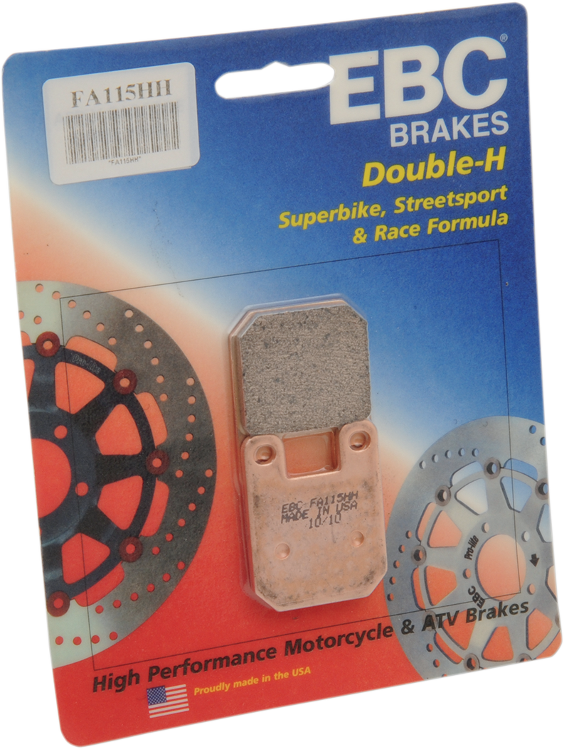EBC FA115HH Double-H Sintered Motorcycle Brake Pads