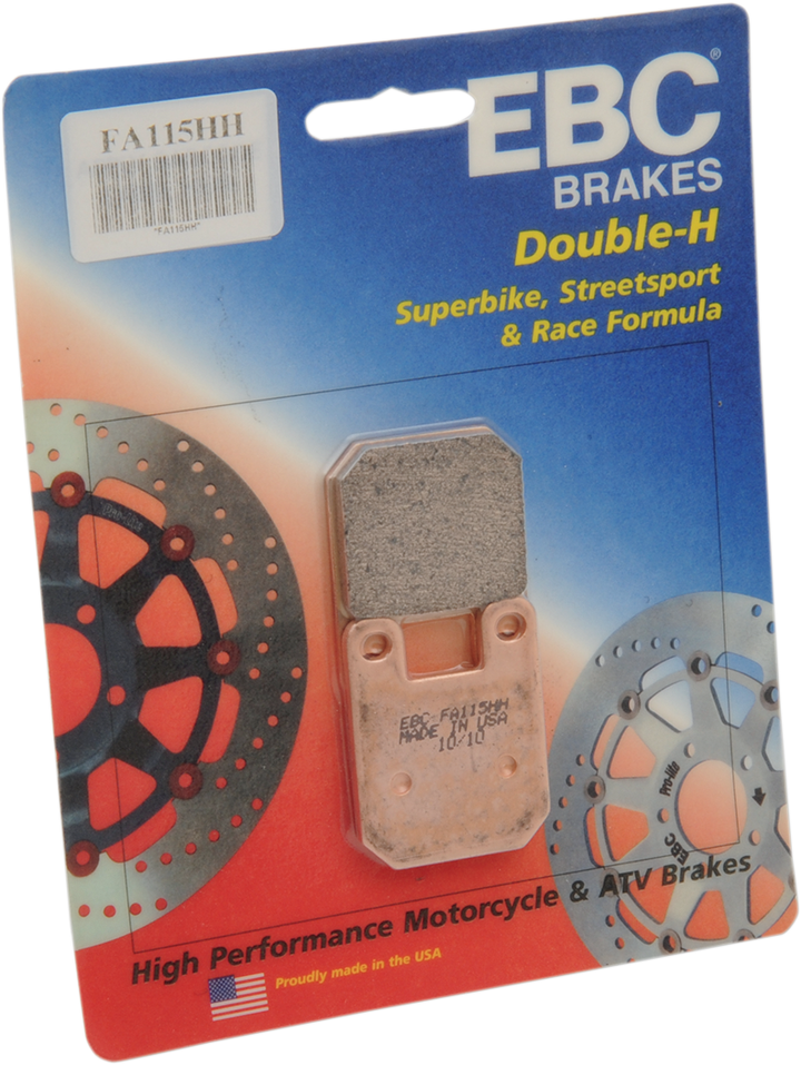 EBC FA115HH Double-H Sintered Motorcycle Brake Pads