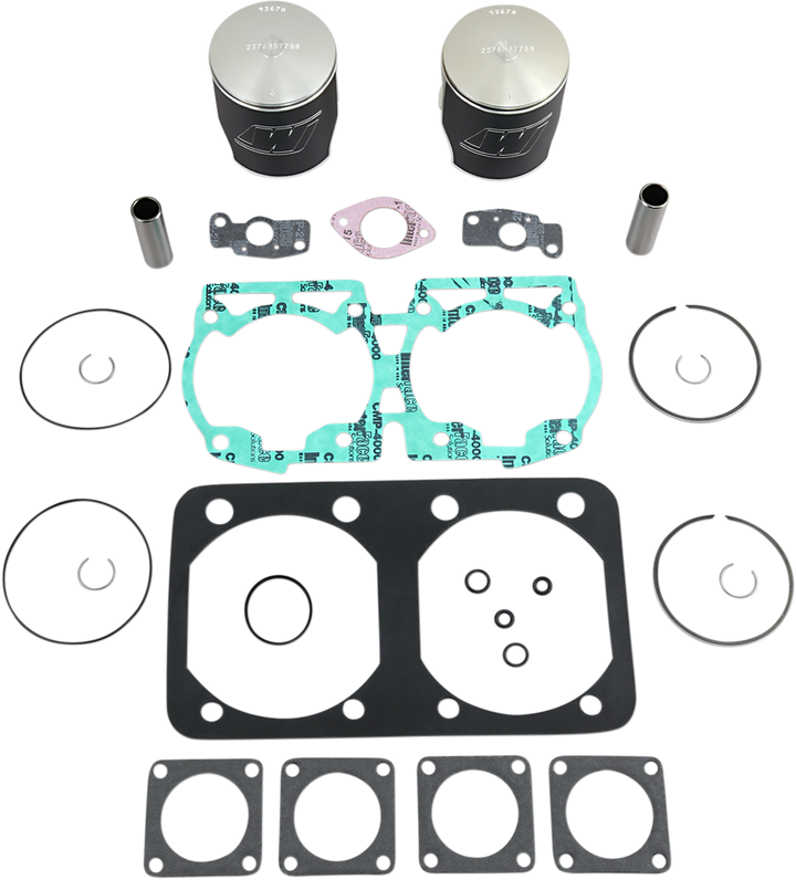 WISECO Piston Kit with Gaskets - 77.00 mm - 583 Engine Type - Ski-Doo SK1228
