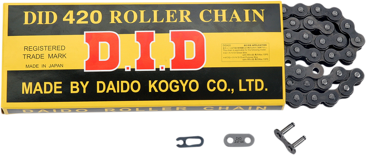 DID 420 Standard Drive Chain, 126 Links, 420X126RB