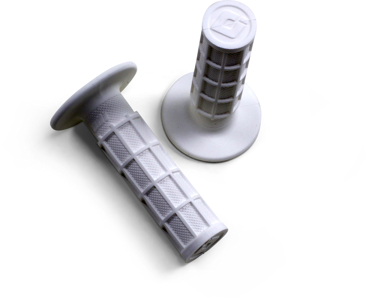 ODI Ruffian MX Full Waffle Single-Ply Grips, White – H02RFSW