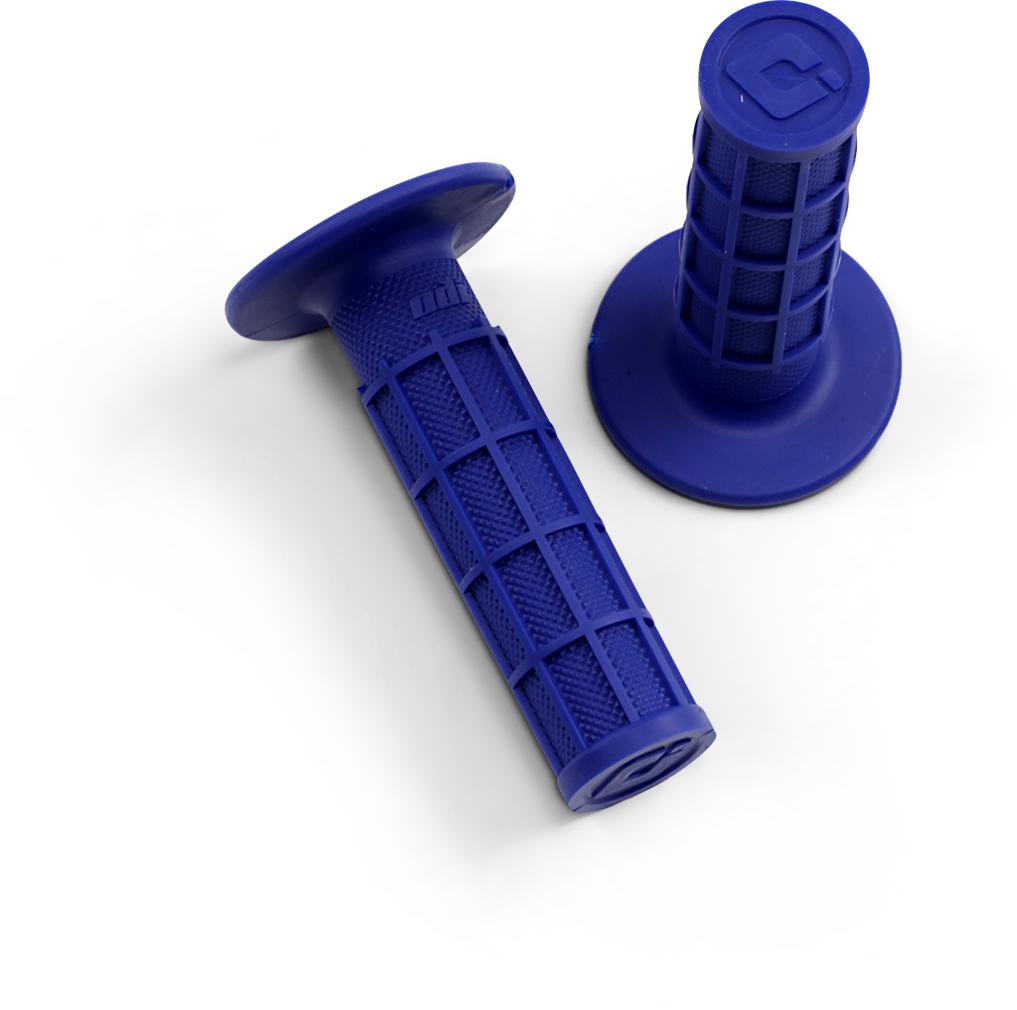 ODI Ruffian MX Full Waffle Single-Ply Grips, Blue - H02RFU
