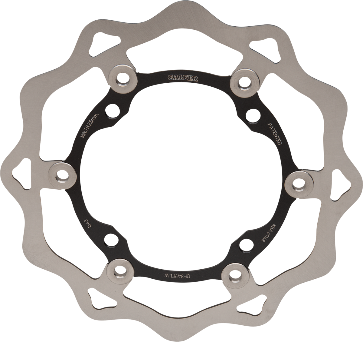 Galfer DF349FLW Wave Front Brake Rotor for Suzuki