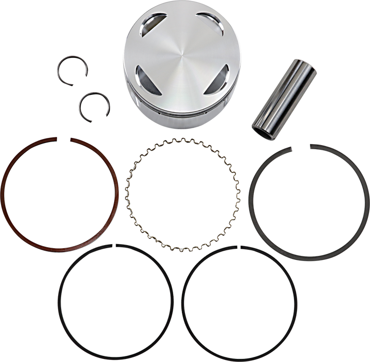 JE Pistons 130682 Piston Kit, 100.00 mm Bore, 11.25:1 Compression Ratio for Honda