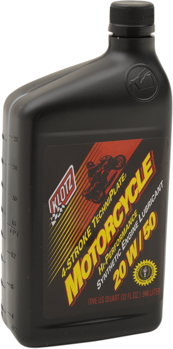 Klotz TechniPlate® Synthetic 4-Stroke Engine Oil - Synthetic Engine Oil 20W-50 - 1 U.S. quart
