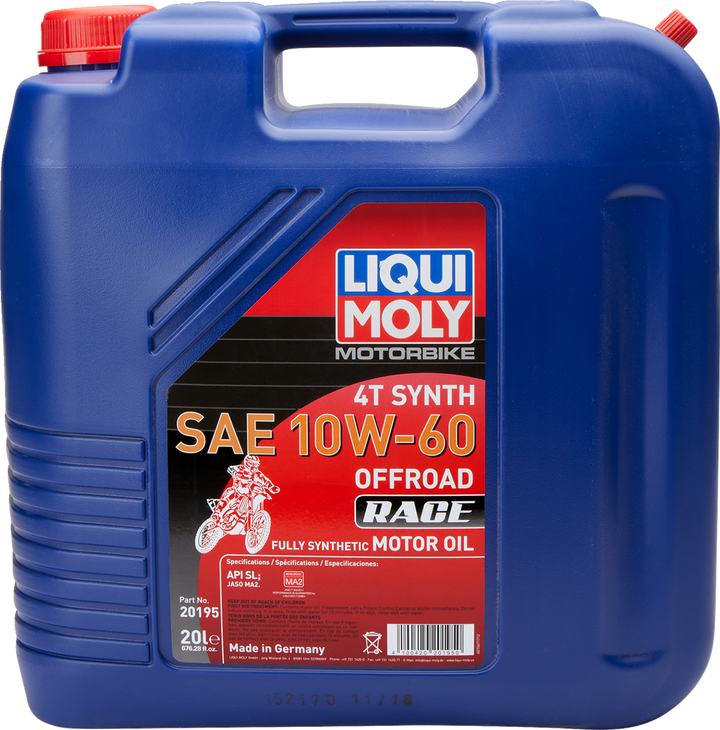 Liqui Moly Offroad Race Synthetic 4T Engine Oil - 10W-60 - 20L