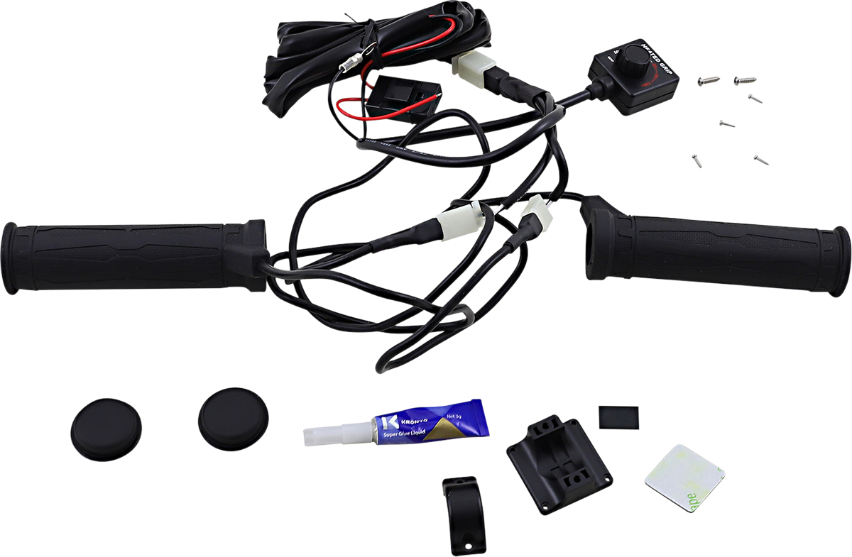 Koso North America Heated Grip Kit with LED Indicator for Snow/ATV