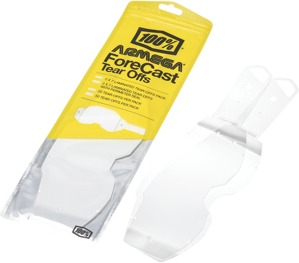 100% Armega Forecast Tear-Offs - Laminated