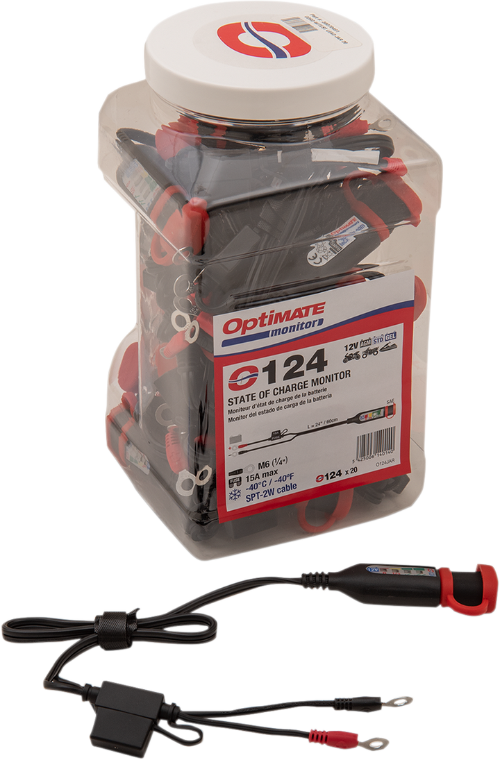 Tecmate OptiMate™ Permanent Power Lead with Battery/Charge Status