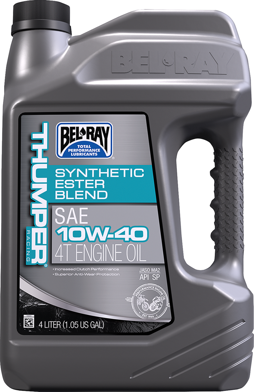 Bel-Ray Thumper® Racing Synthetic Ester Blend 4T Engine Oil - 10W-40 - 4L