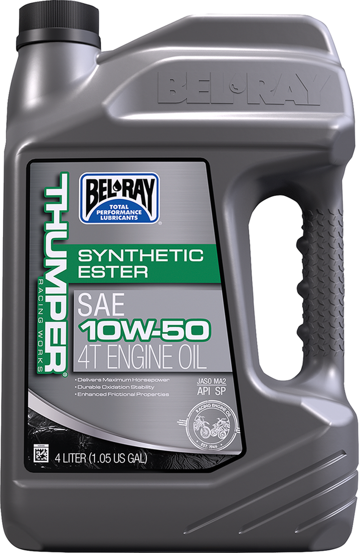 Bel-Ray Thumper® Racing Synthetic Ester 4T Engine Oil - 10W-50 - 4L