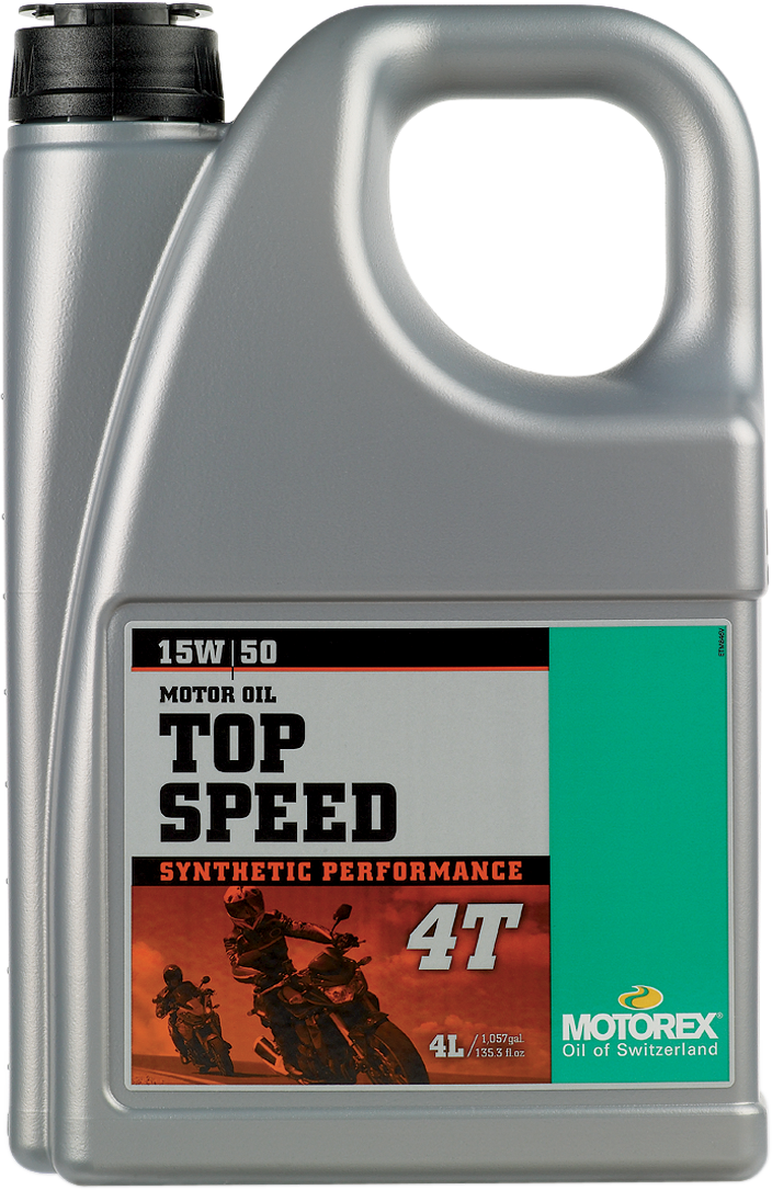 Motorex Top Speed Synthetic 4T Engine Oil - 15W-50 - 4L