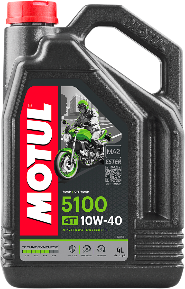 Motul 5100 Synthetic Blend 4T Engine Oil - 10W-40 - 4L