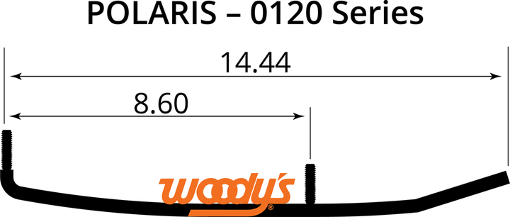 Woody's Wear Bars for Mini Sleds — Standard