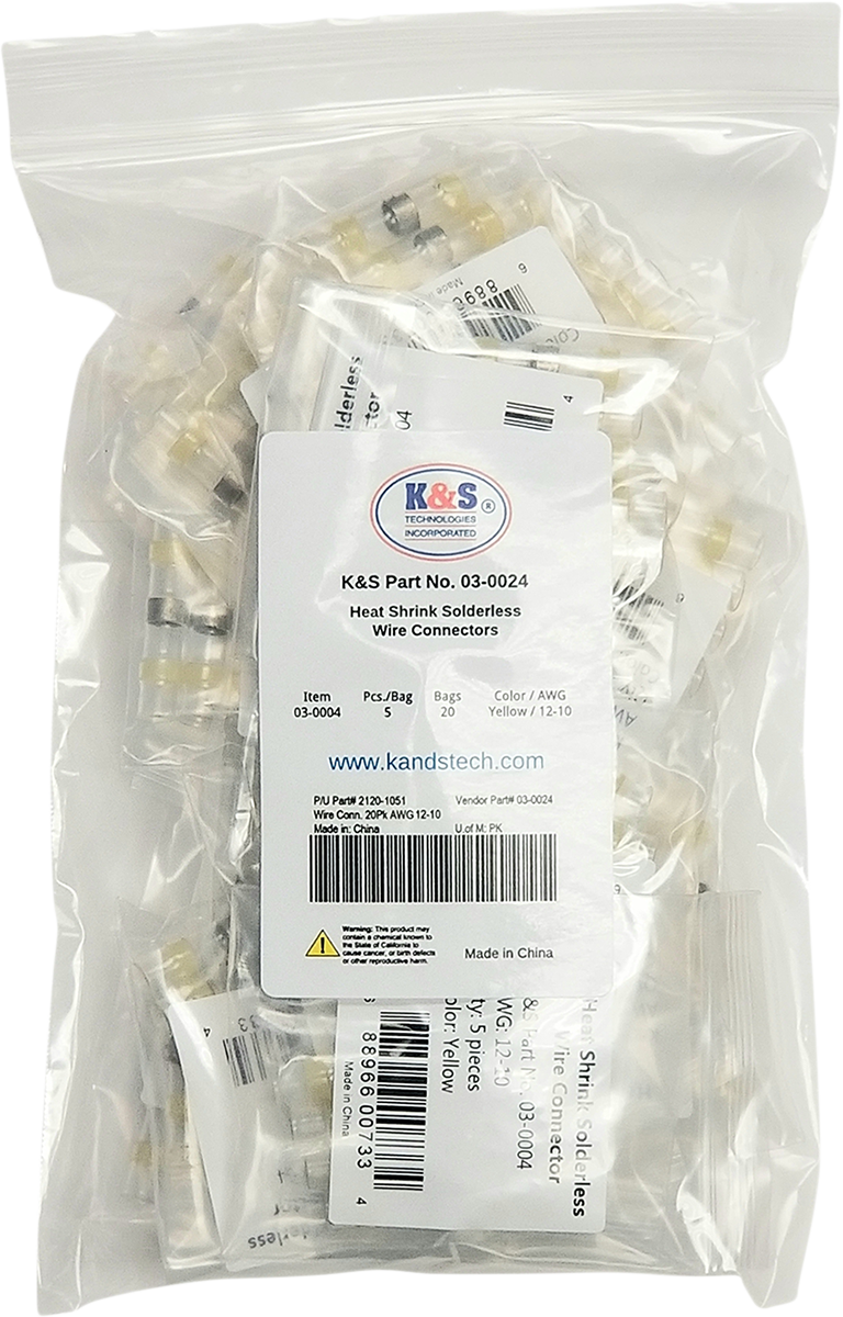 K&S Technologies Solderless Wire Connectors