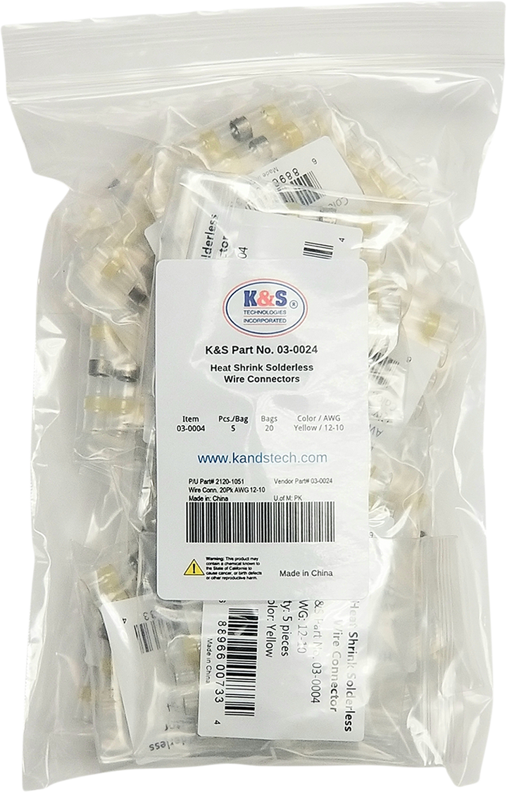 K&S Technologies Solderless Wire Connectors