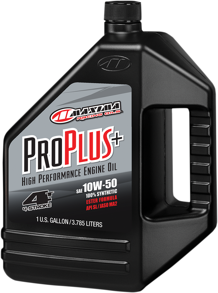 Maxima Pro Plus+ Synthetic 4T Engine Oil - 10W-50 - 1 U.S. gal.
