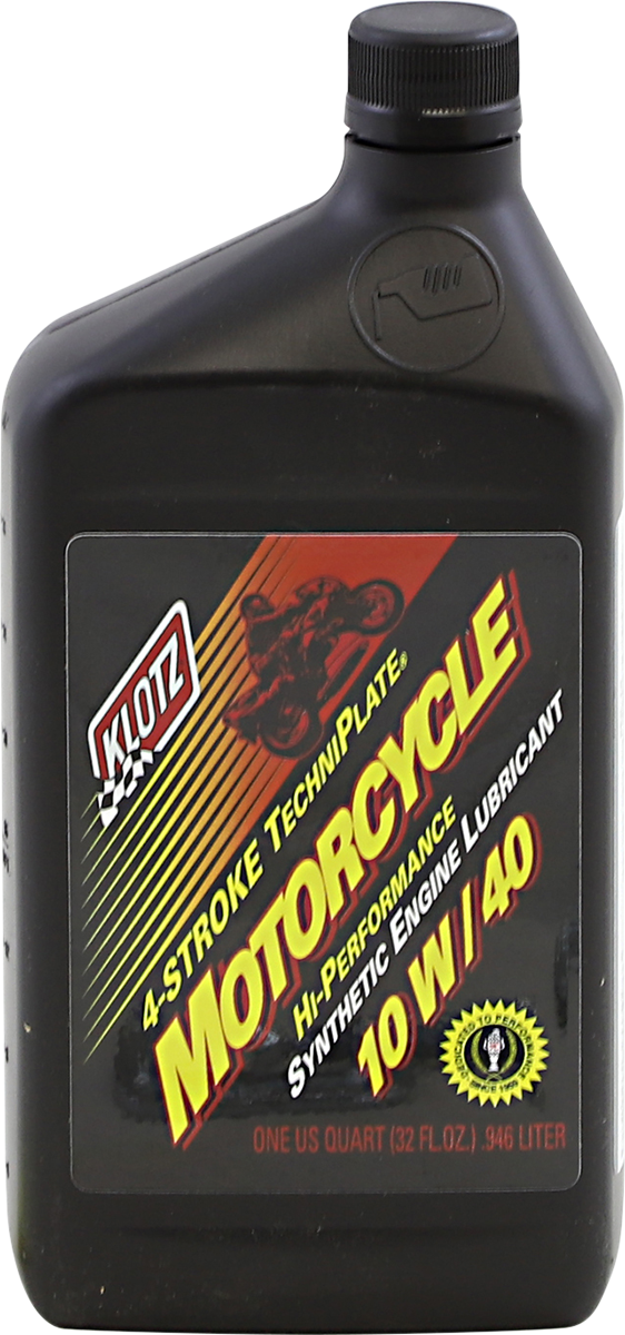 Klotz TechniPlate® Synthetic 4-Stroke Engine Oil - Synthetic Engine Oil 10W-40 - 1 U.S. quart