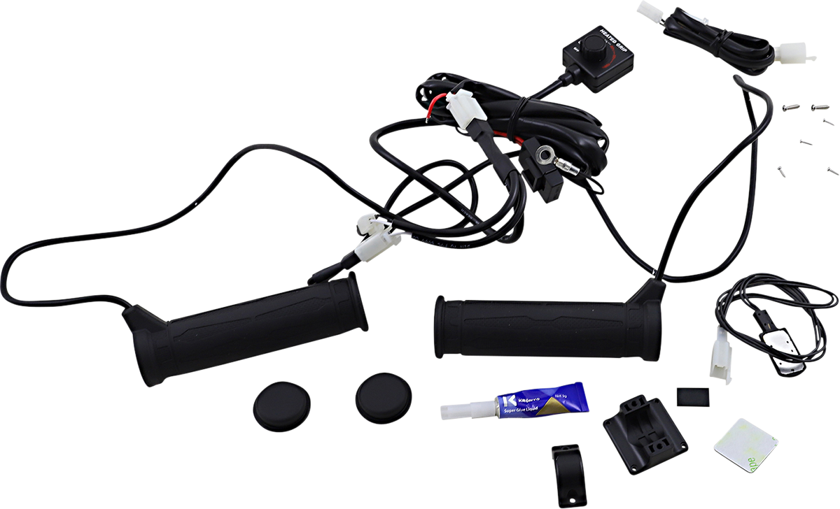 Koso North America Heated Grip Kit with LED Indicator for Snow/ATV