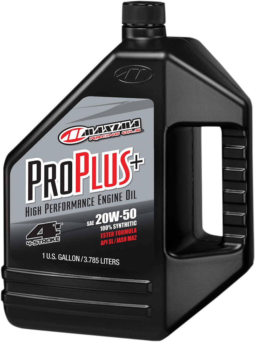 Maxima Pro Plus+ Synthetic 4T Engine Oil - 20W-50 - 1 U.S. gal.