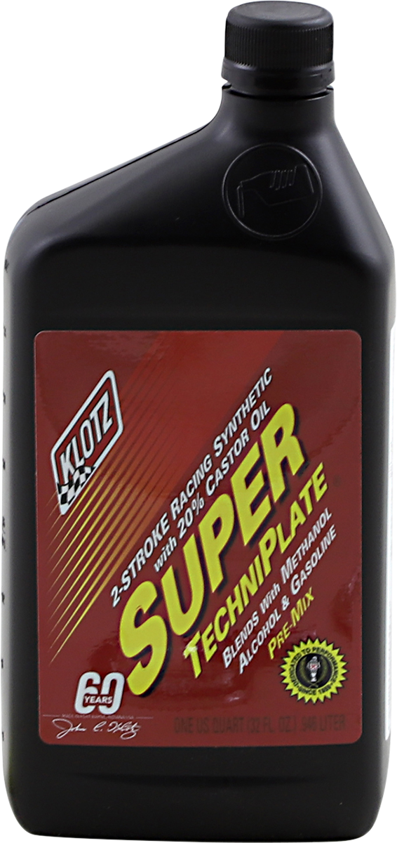 Klotz Super TechniPlate® Synthetic 2-Stroke Premix Oil - 1 U.S. quart