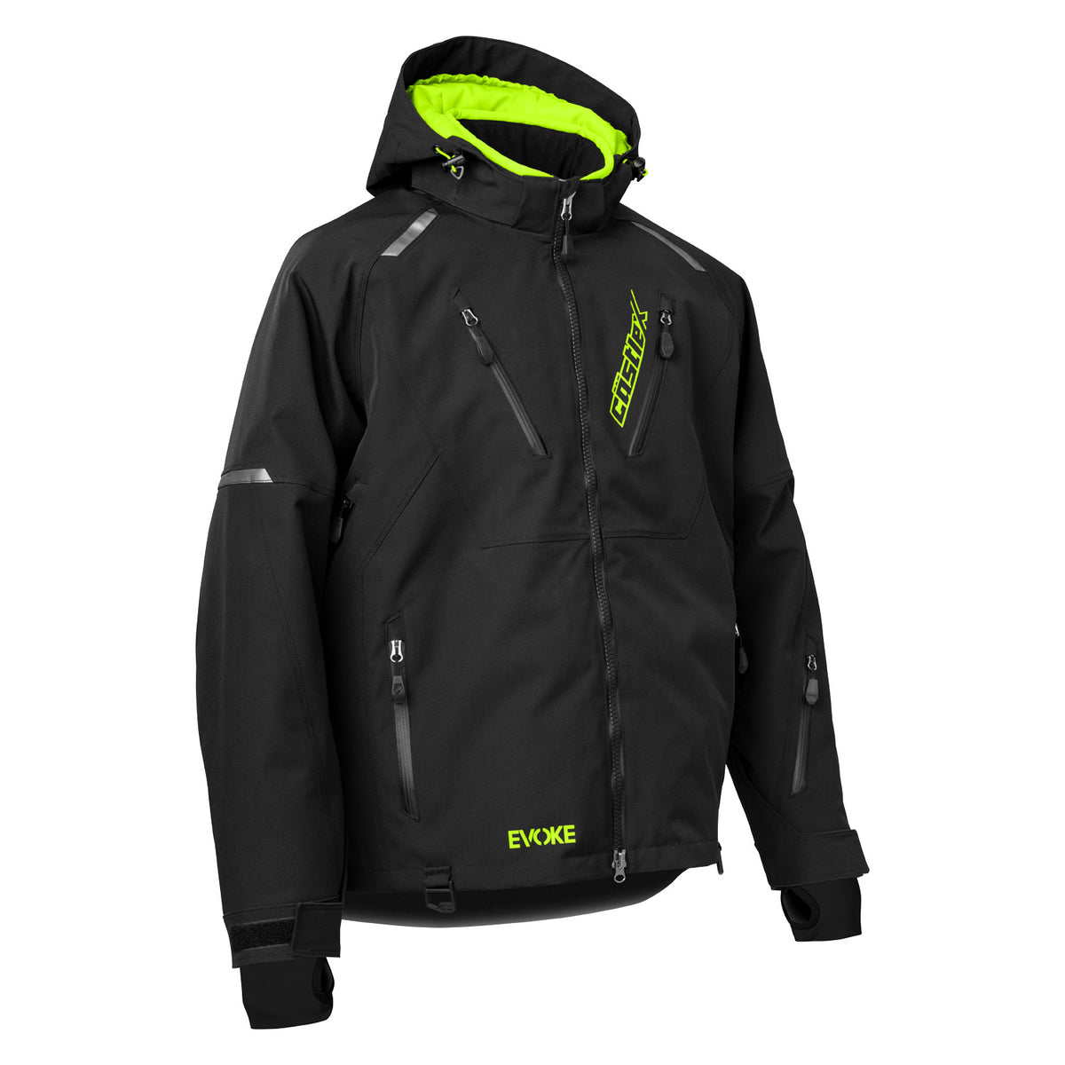 Castle X Men's Evoke G1 Jacket - Black/Hi-Vis - Front