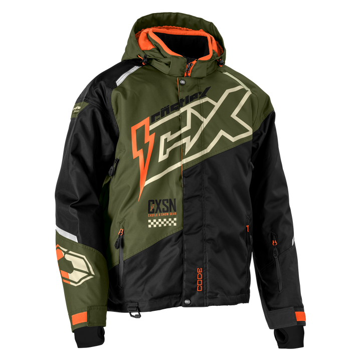 Castle X Men's Code G5 Jacket - Olive/Black/Orange