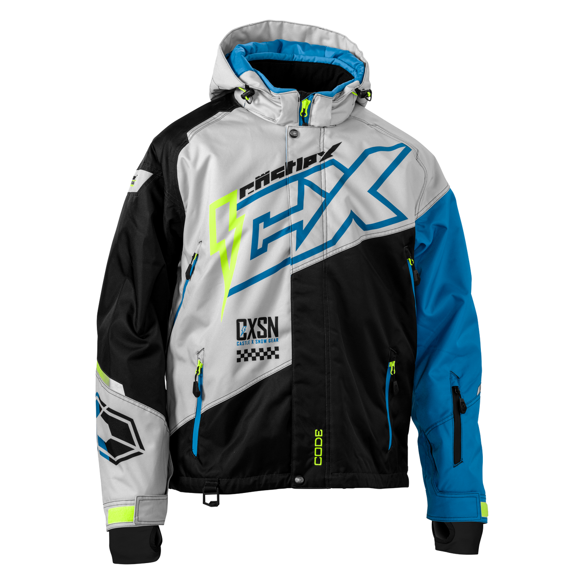 Castle X Men's Code G5 Jacket - Silver/Black/Process Blue