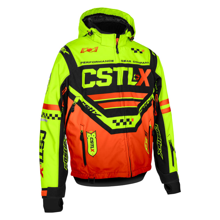 Castle X Men's CX1 G1 Jacket - Hi-Vis/Black/Orange