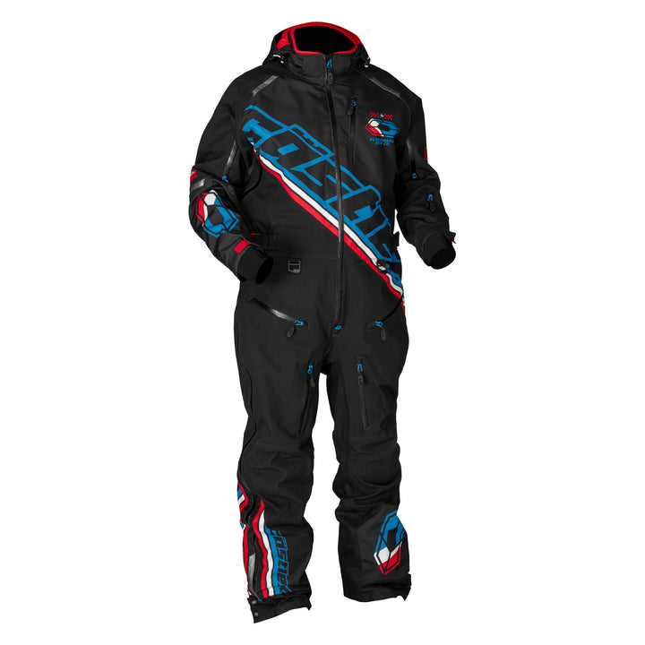 Castle X Men's Fuze G1 Monosuit - Black/Process Blue/Red/White