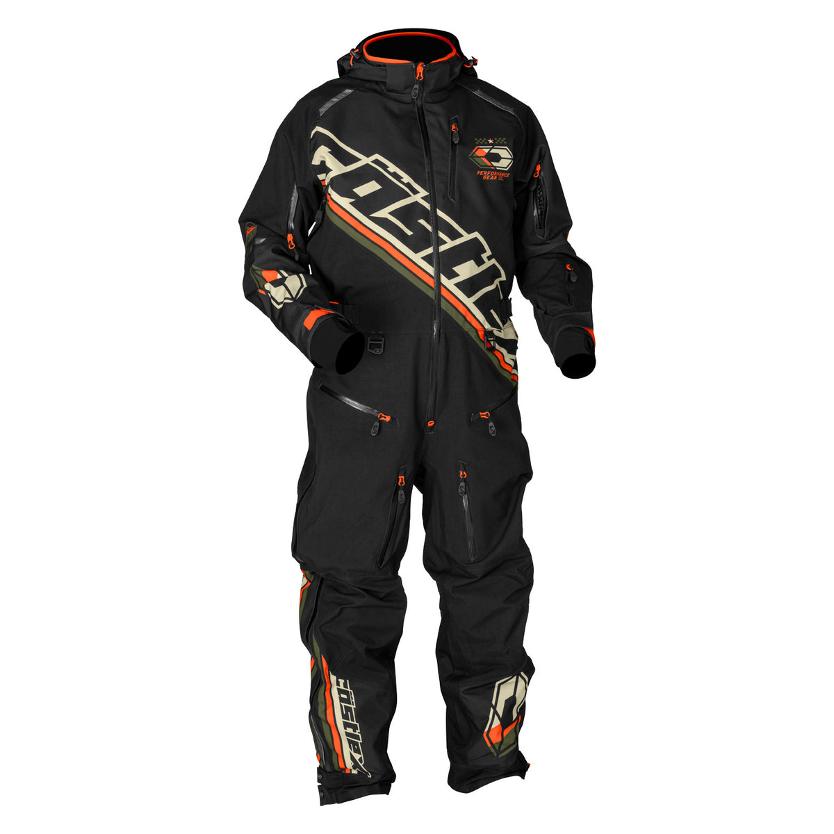 Castle X Men's Fuze G1 Monosuit - Black/Sand/Orange/Olive