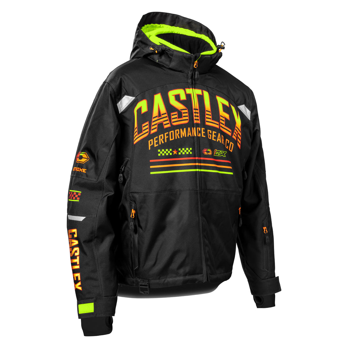 Castle X Men's Strike G7 Jacket - Black/Hi-Vis/Orange