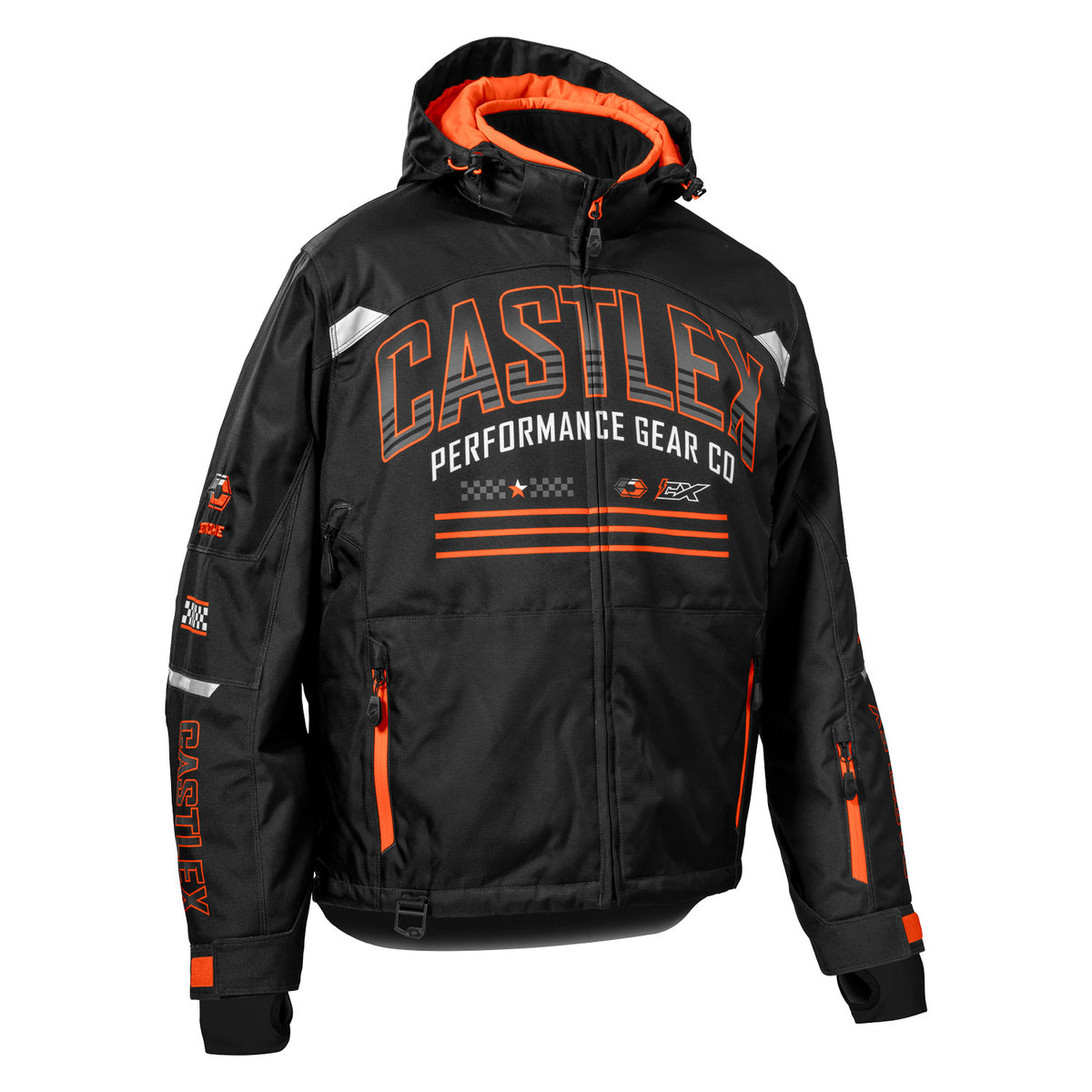Castle X Men's Strike G7 Jacket - Black/Orange