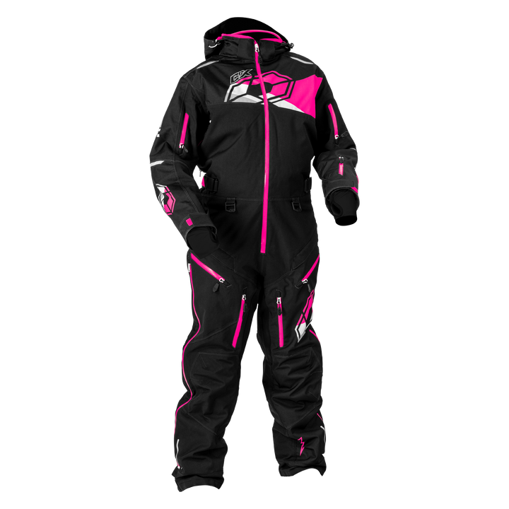 Castle X Women's Freedom G4 Monosuit - Black/Pink Glo/White