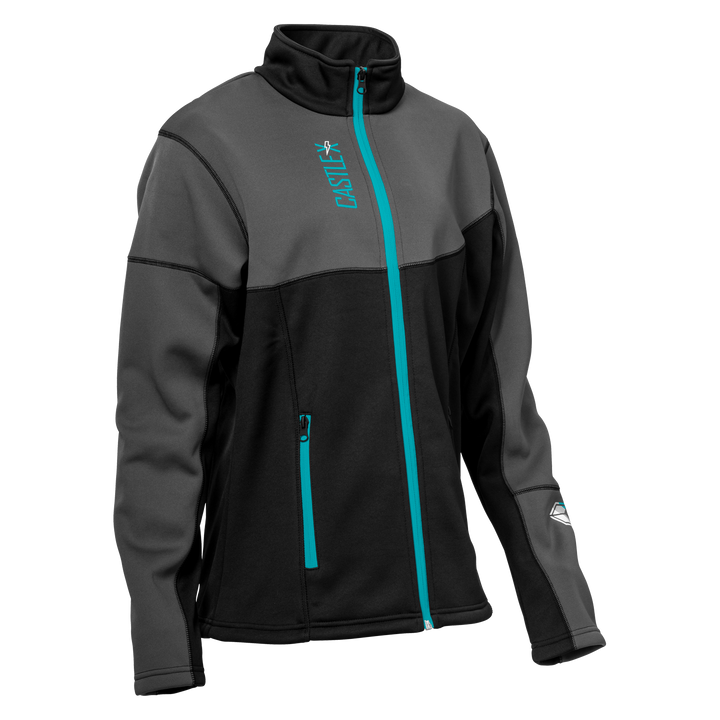 Castle X Women's Fusion G5 Mid-Layer Jacket - Turquoise/Black/Charcoal